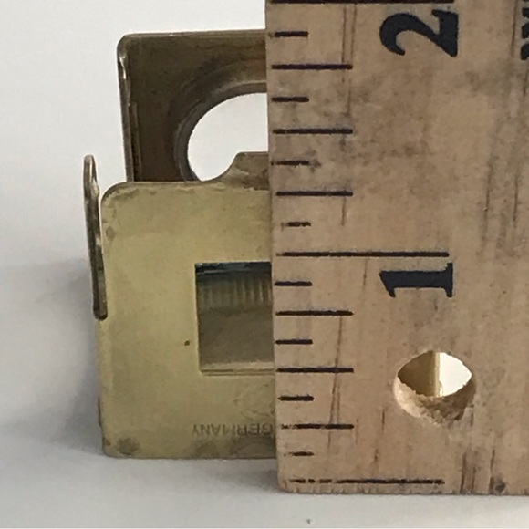 German Brass Folding Spring Loupe Stamp Jeweler Magnifying Glass w/Case - VTG - Picture 15 of 16